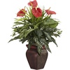 image:imageNearly Natural 26 in Artificial Mixed Greens and Anthurium with Vase