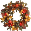 image:imageNearly Natural 26in Autumn Persimmon and Pinecones Artificial Fall Wreath