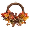 image:imageNearly Natural 26in Fall Harvest Artificial Autumn Wreath with Twig Base and Bunny