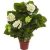 image:imageNearly Natural 29 in Artificial Hydrangea Plant with Pot for Entryway Decor