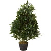 image:imageNearly Natural 3 ft Artificial Bay Leaf Topiary UVResistant Porch Decor