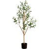 image:imageNearly Natural 3 ft Artificial Olive Tree with Natural Trunk for Decor4ft