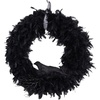 image:imageNearly Natural 30in Halloween Raven Feather Wreath