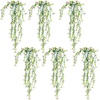 image:imageNearly Natural 30in UV Resistant Artificial Daisy Hanging Plant IndoorOutdoor  Set of 6White