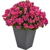 image:imageNearly Natural 33 in Artificial Geranium Plant in Slate Planter Porch DecorBeauty