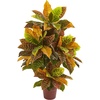 image:imageNearly Natural 36 in Artificial Croton Real Touch Plant Room Decor