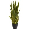 image:imageNearly Natural 38 in Sansevieria Artificial Silk Plants YellowYellow