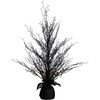 image:imageNearly Natural 3ft PreLit Halloween Black Twig Artificial Fall Tree in Burlap Planter with 52 Warm White LED Lights