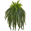 image:imageNearly Natural 40 in Artificial Boston Fern Indoor Plant Set of 248 In W x 46 In H