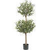 image:imageNearly Natural 45 ft Artificial Olive Double Topiary Tree with Pot