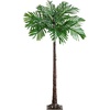image:imageNearly Natural 4FT Artificial Palm Tree for Outdoors amp Indoors Prelit with 127 Warm LED Lights Fake Tall Palm Tree with Sturdy Base and UV Resistant