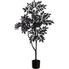 image:imageNearly Natural 4ft Artificial Halloween Black Sumac Tree  Spooky Season Decor for Indoor Use
