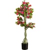 image:imageNearly Natural 4ft UV Resistant Artificial Azalea Tree  IndoorOutdoor Pink Flowering Tree