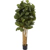 image:imageNearly Natural 6 ft Artificial Fiddle Leaf Fig Tree with Nursery Pot5ft