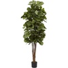 image:imageNearly Natural 6 ft Artificial Fiddle Leaf Fig Tree with Nursery Pot6ft