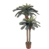 image:imageNearly Natural 6 ft Artificial Sago Palm Double Tree Basket Floor Plant