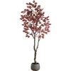 image:imageNearly Natural 6ft Artificial Dogwood Autumn Tree  Lifelike Fall Foliage in Decorative Planter Seasonal Display for Halloween and Thanksgiving RustColored Leaves
