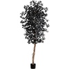 image:imageNearly Natural 6ft Artificial Halloween Black Ficus Tree with Natural Trunk  Indoor Decor for Spooky Atmosphere