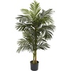 image:imageNearly Natural 8 ft Artificial Golden Cane Palm Tree with Nursery Pot5ft