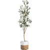 image:imagePotted Artificial Olive Tree with Handmade Jute Planter  7  Green