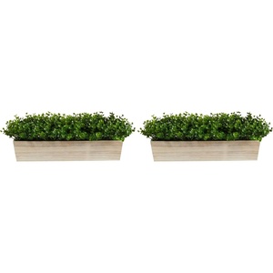 image:image19in Eucalyptus Artificial Plant in Decorative Planter19 in W x 5 in D x 8 in H Pack of 2