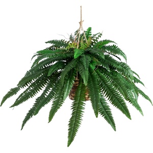 image:imageNearly Natural 22 in Artificial Boston Fern Hanging Basket for Home Decor22 in