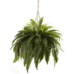 image:imageNearly Natural 22 in Artificial Boston Fern Hanging Basket for Home Decor36 in