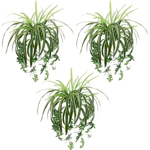 image:imageNearly Natural 24in UV Resistant Artificial Spider Bush IndoorOutdoor  Set of 3