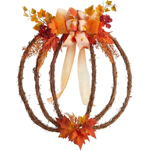 image:imageNearly Natural 26in Autumn Pumpkin Artificial Vine Fall Wreath