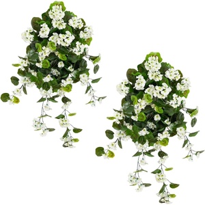 image:imageNearly Natural 29 in Artificial Geranium UVResistant Outdoor Porch DecorWhite
