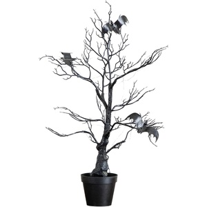 image:imageNearly Natural 2ft PreLit Halloween Black Spooky Twig Tree with Bats and 40 LED Lights