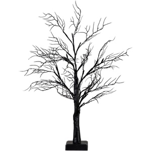 image:imageNearly Natural 2ft PreLit Halloween Deluxe Black Twig Artificial Fall Tree with 44 Orange and Purple LED Lights