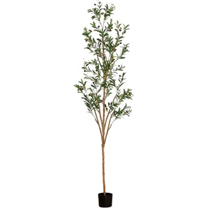 image:imageNearly Natural 3 ft Artificial Olive Tree with Natural Trunk for Decor7ft