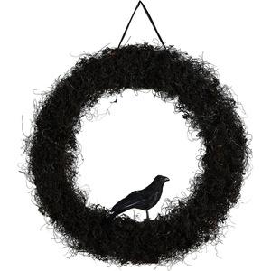 image:imageNearly Natural 30in Halloween Black Raven Twig Wreath