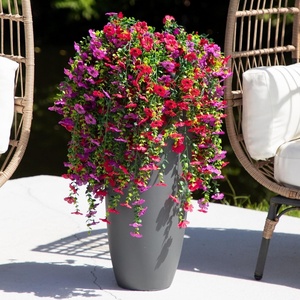 image:imageNearly Natural 30in UV Resistant Artificial Daisy Hanging Plant IndoorOutdoor  Set of 6Assorted 2