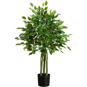 image:imageNearly Natural 35ft UV Resistant Artificial Ficus Tree IndoorOutdoor  Realistic Fake Tree for Home Decor