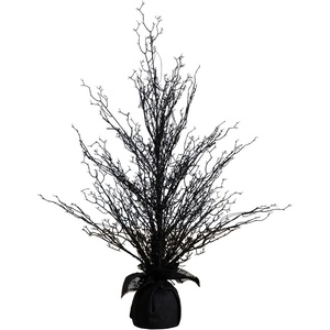 image:imageNearly Natural 3ft PreLit Halloween Black Twig Artificial Fall Tree in Burlap Planter with 52 Warm White LED Lights