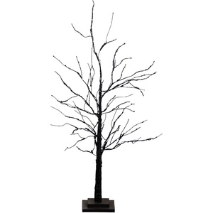 image:imageNearly Natural 3ft PreLit Halloween Black Twig Artificial Tree with 80 Orange amp Purple LED Lights
