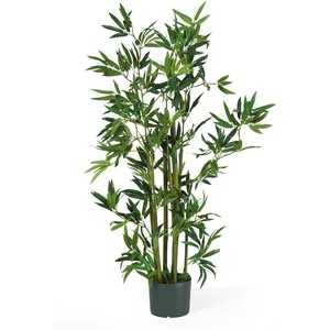 image:imageNearly Natural 4 ft Artificial Bamboo Plant with Pot for Indoor Decor