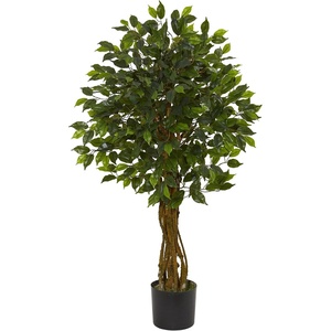 image:imageNearly Natural 4 ft Artificial Ficus Tree UVResistant Outdoor Porch Decor