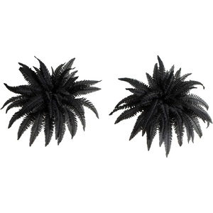 image:imageNearly Natural 40in Artificial Black Boston Fern Halloween Decor  Set of 2