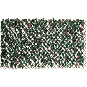 image:imageNearly Natural 40in x 80in Artificial Bougainvillea Privacy Fence Screen  UV Resistant Expandable Faux Plant Wall for IndoorOutdoor Use