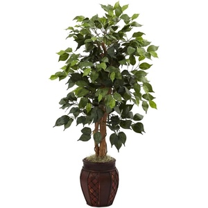 image:imageNearly Natural 44in Ficus Tree with Decorative Planter