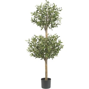 image:imageNearly Natural 45 ft Artificial Olive Double Topiary Tree with Pot