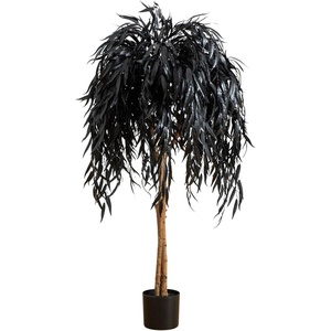 image:imageNearly Natural 4ft Artificial Halloween Black Willow Tree  Spooky Season Decor for Indoor Use