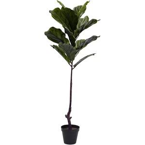 image:imageNearly Natural 4ft Fiddle Leaf Tree UV Resistant IndoorOutdoor
