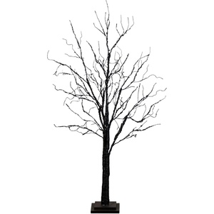 image:imageNearly Natural 4ft PreLit Halloween Black Twig Tree with 180 Orange amp Purple LED Lights