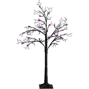 image:imageNearly Natural 4ft PreLit Halloween Spider Twig Tree with 48 Purple LED Lights