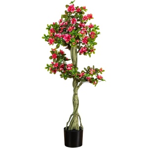 image:imageNearly Natural 4ft UV Resistant Artificial Azalea Tree  IndoorOutdoor Pink Flowering Tree