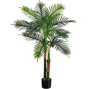 image:imageNearly Natural 4ft UV Resistant Artificial Double Robellini Palm Tree  IndoorOutdoor